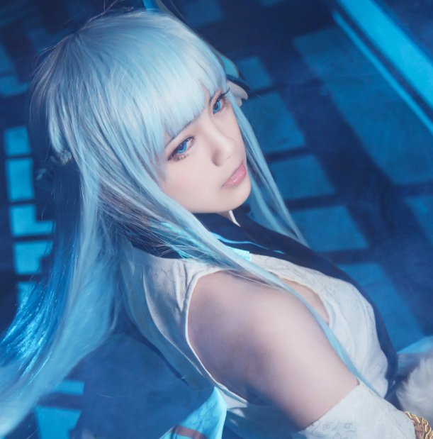 阴阳师雪女cosplay,气质如兰婉风流转