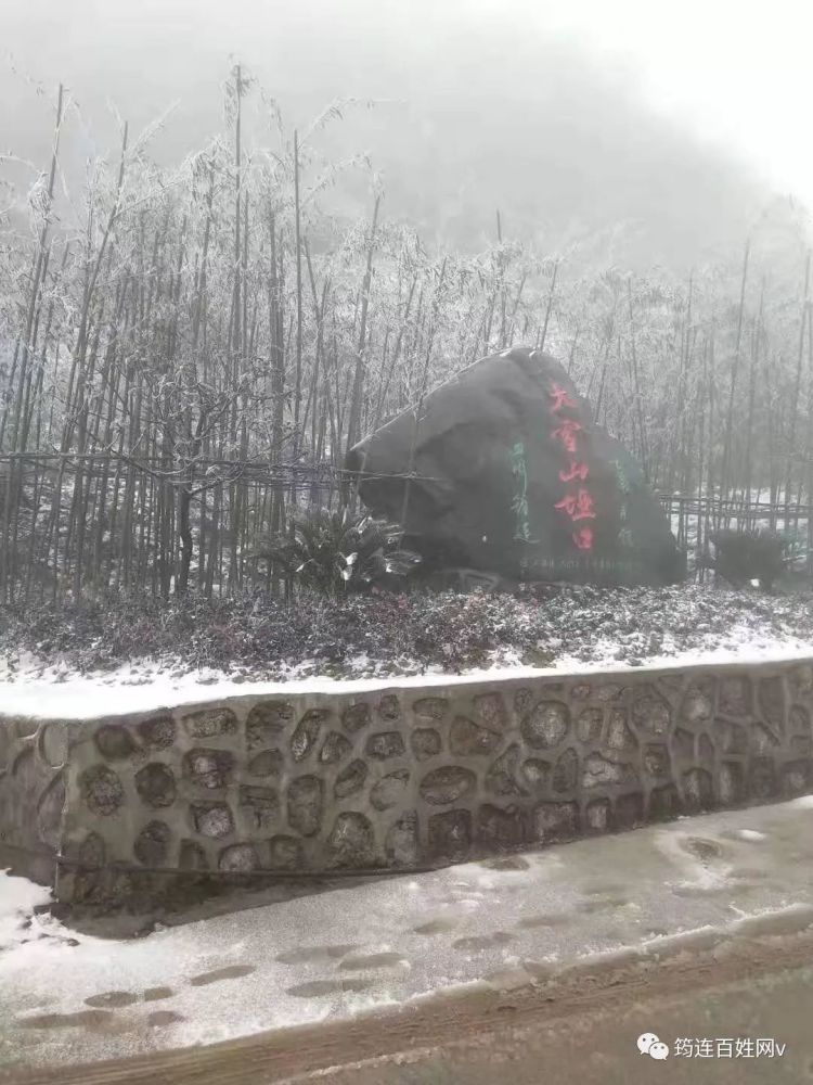 筠连大雪山的一场雪把大家的魂都"勾"起走了!