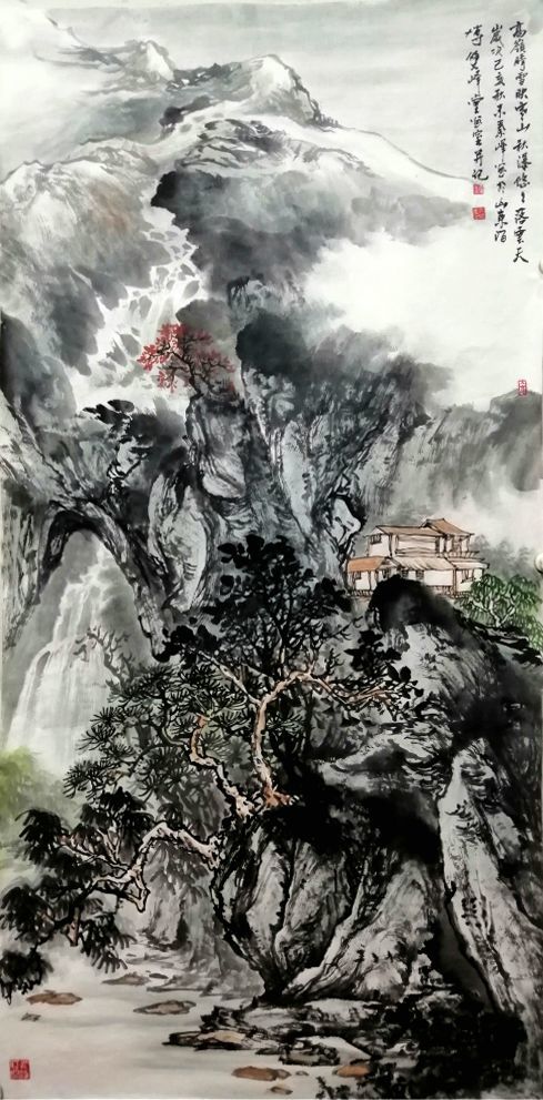 秦峰 山水画作品欣赏