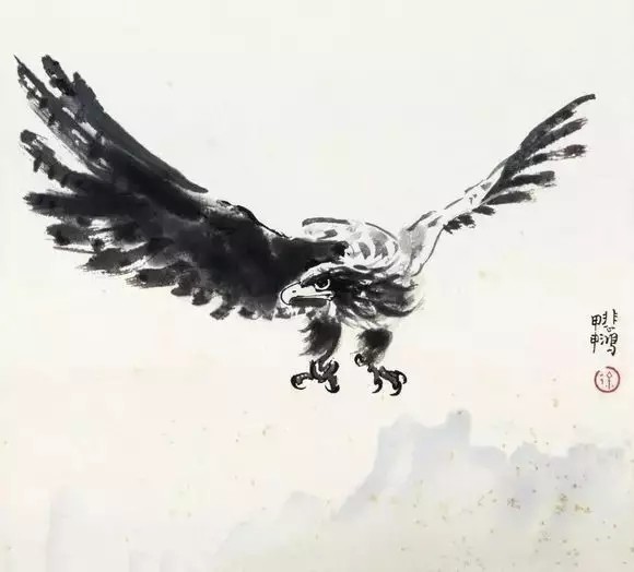 徐悲鸿,喜鹊登枝,飞禽,雄鹰,国画