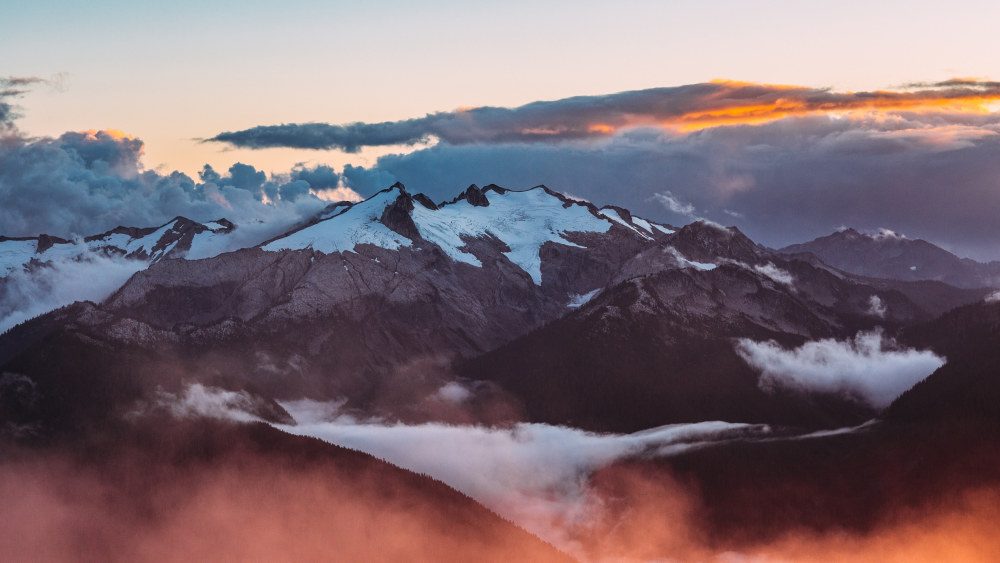 雪山风景高清壁纸,美丽迷人大自然风景