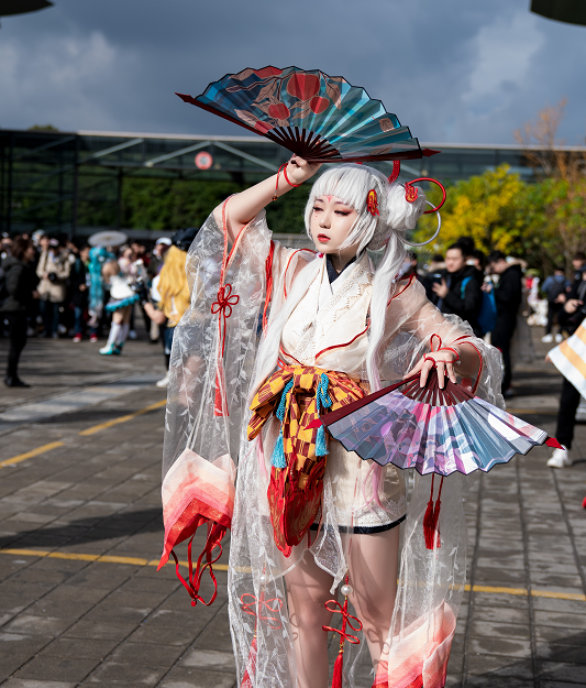 游戏《阴阳师》式神不知火cosplay,优雅美丽的小姐姐