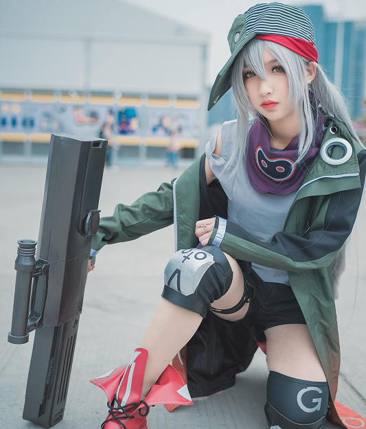 游戏《少女前线》人物cosplay,日系女孩恬静唯美