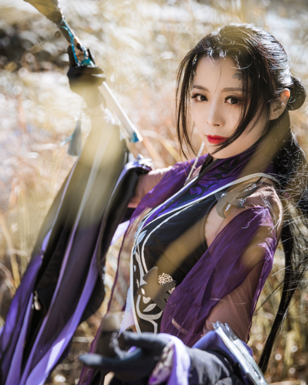 剑网三儒风万花cosplay,气质清新,温柔大方