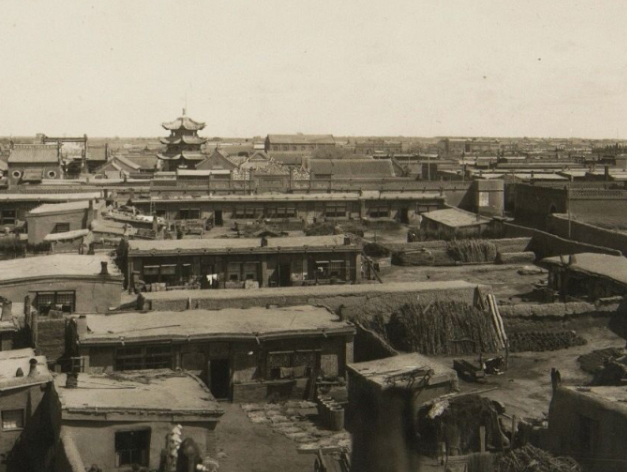 图为30年代末拍摄的扶余县全景.