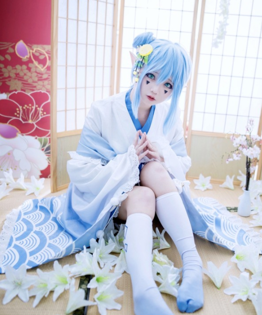 cosplay《凹凸世界》安莉洁,优雅清新气质出尘