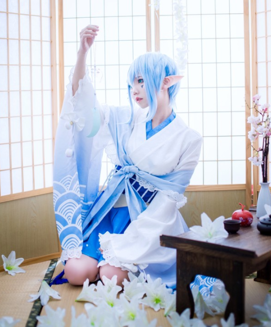 cosplay《凹凸世界》安莉洁,优雅清新气质出尘