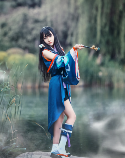 阴阳师手游烟烟罗cosplay,知性优雅的小姐姐,尽显仙女