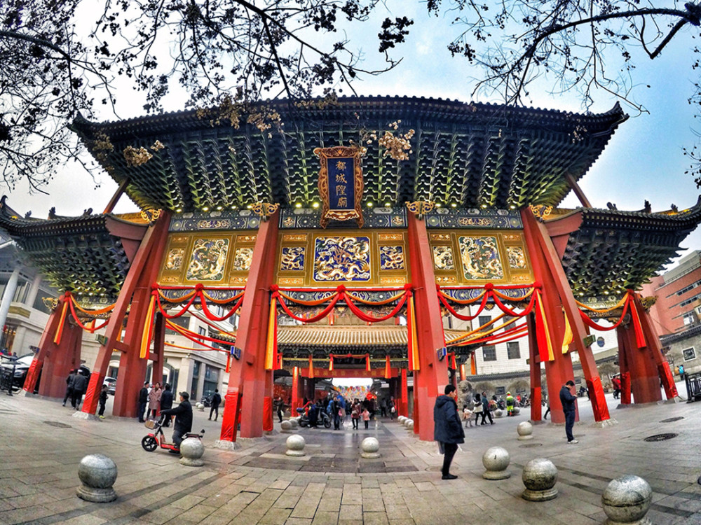 都城隍庙,题字,城隍爷,西安,旅游
