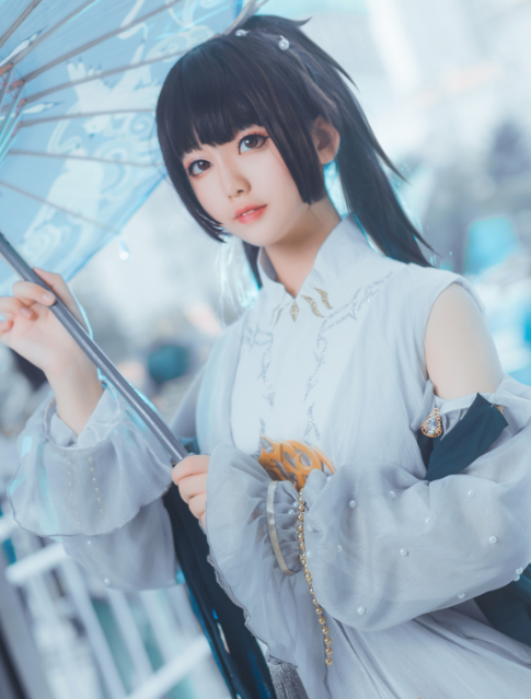 cosplay《剑三》伞萝,飘逸灵动的古风少女