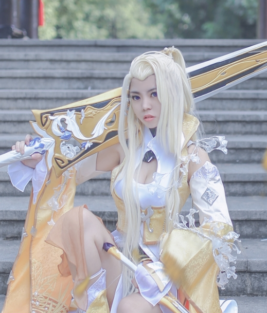 cosplay剑三藏剑成女,气质如兰的小姐姐,散发清雅气质