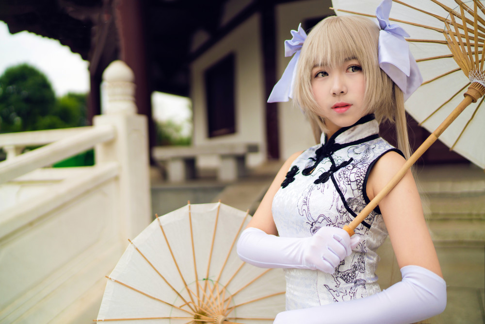 缘之空cosplay,穿上旗袍的穹妹更有古典美!