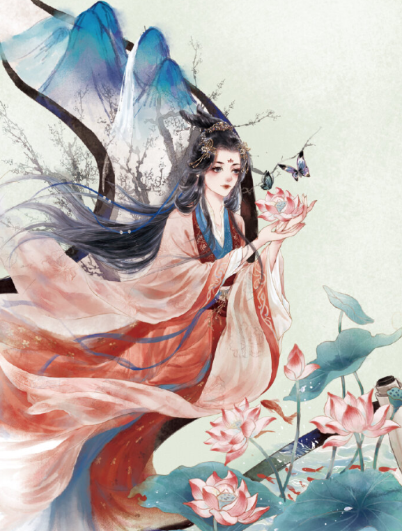古风女生头像:宛若瑜,似水般流过的痕迹,落幕了童话的
