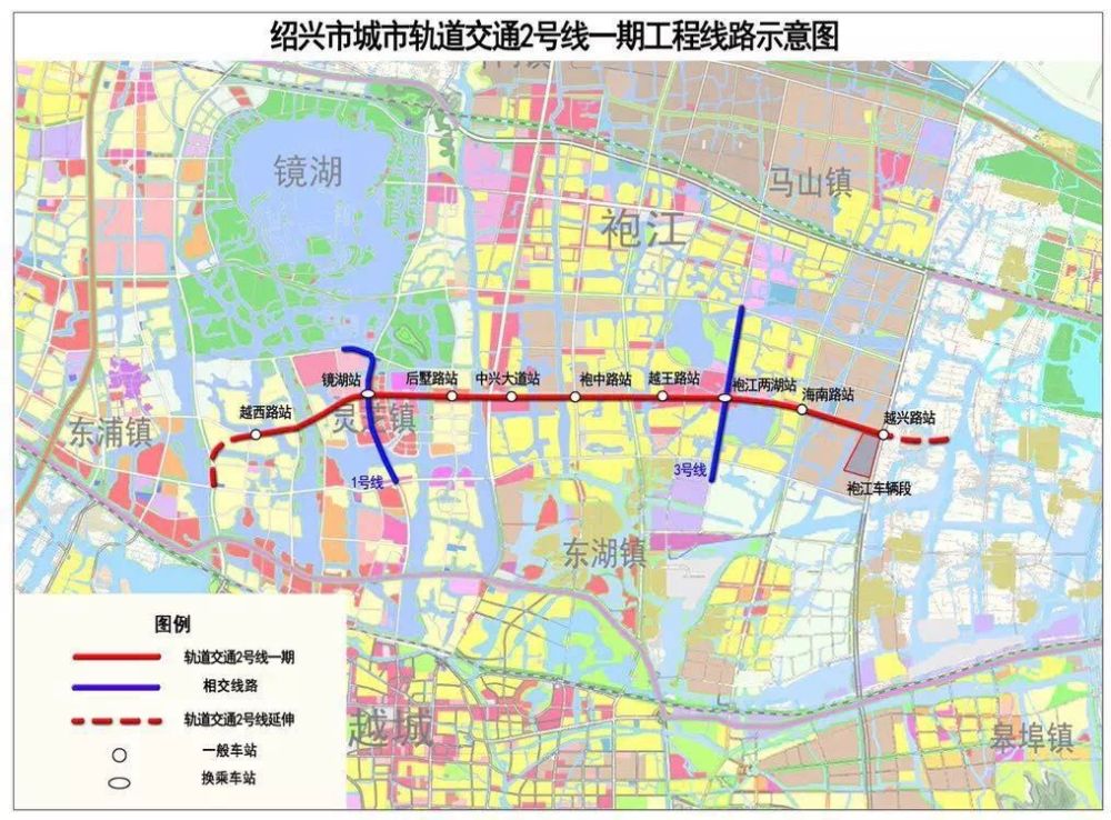 5公里;周边有规划地铁概念,地块与规划的地铁2号线越王路站直距约1800