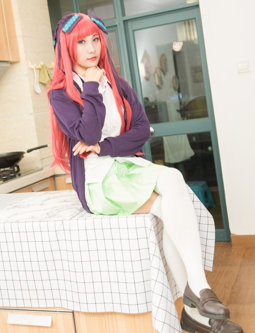中野二乃cos,元气满满少女感十足