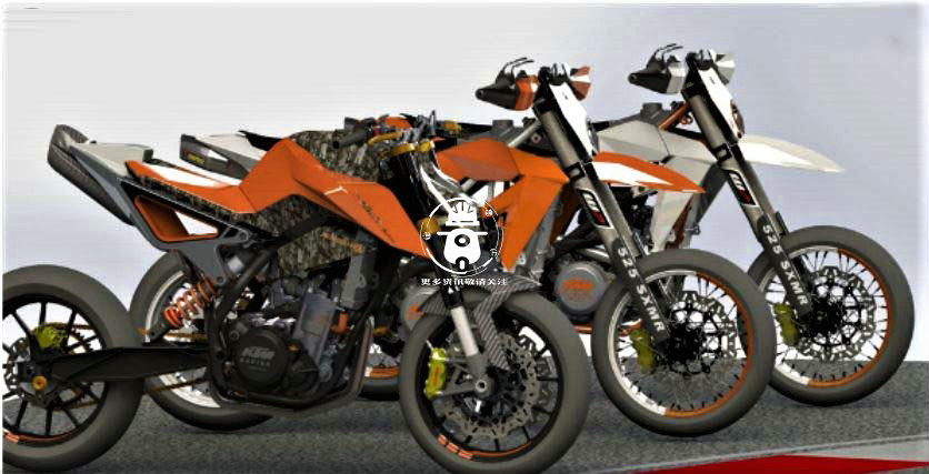 ktm 490系列再曝光 v型双缸发动机最大马力60匹