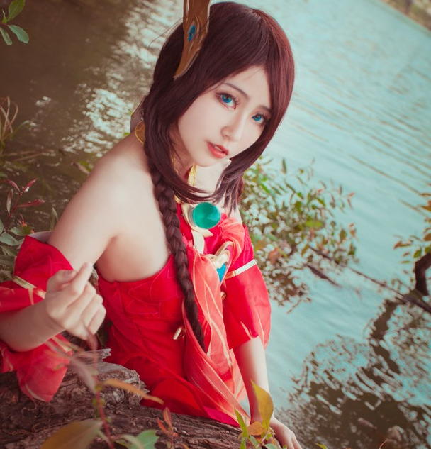 王者荣耀大乔cosplay,桃羞杏让一代佳人