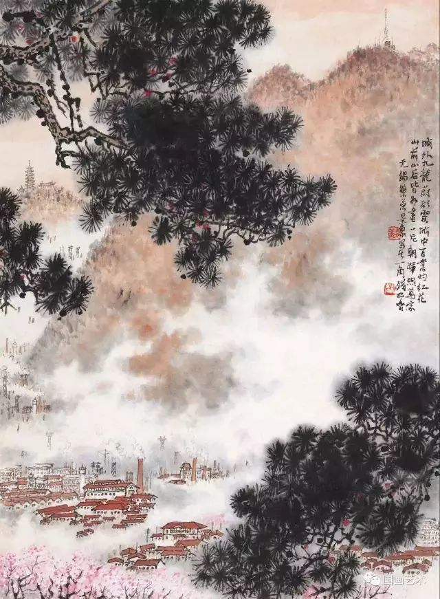 国画名家钱松岩,当代中国山水画主要代表人之一
