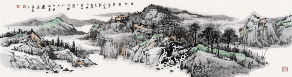 山水画,洗尽铅华,杜艳,肖大平,房全友