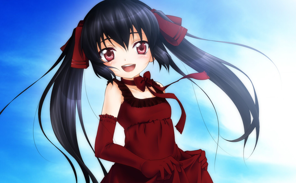 高清二次元动漫角色壁纸合集,娇艳如花的美少女