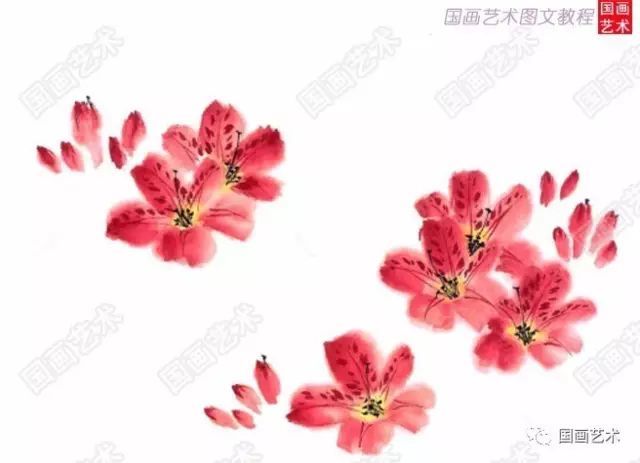 图文教程:杜鹃花的写意画法