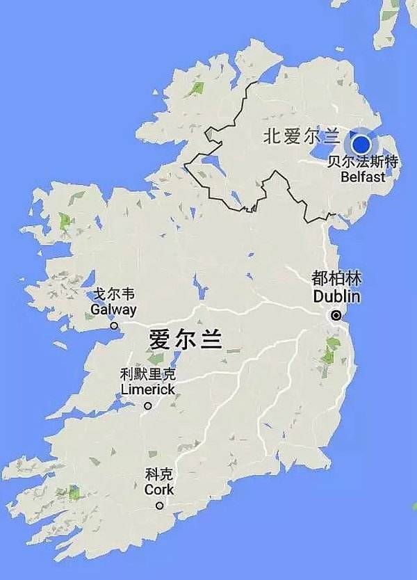 爱尔兰和北爱尔兰在一个岛上,究竟是如何分开的?