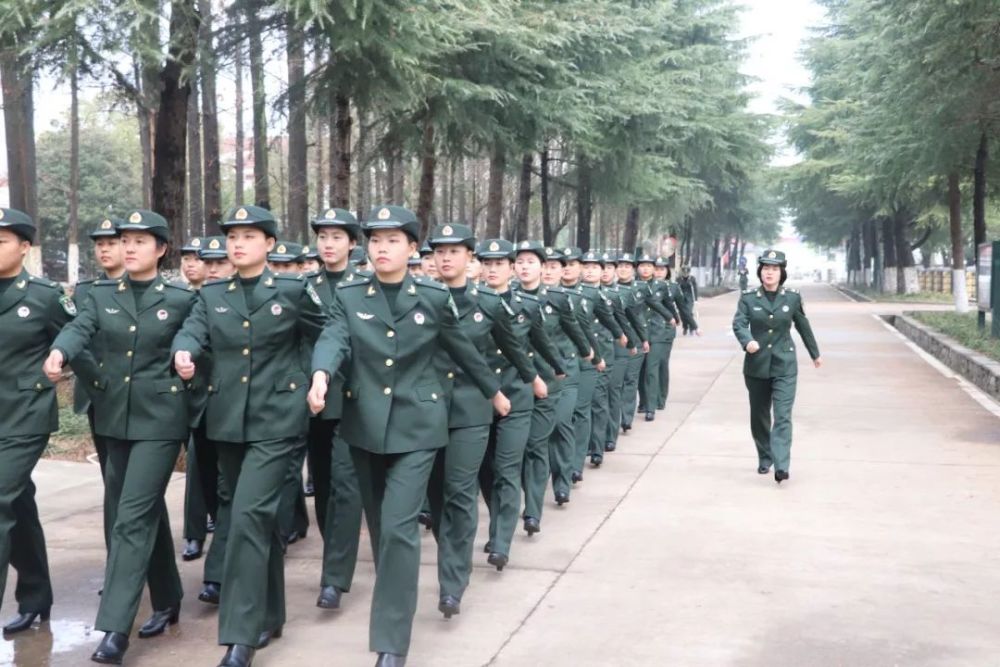 女新兵,下连!