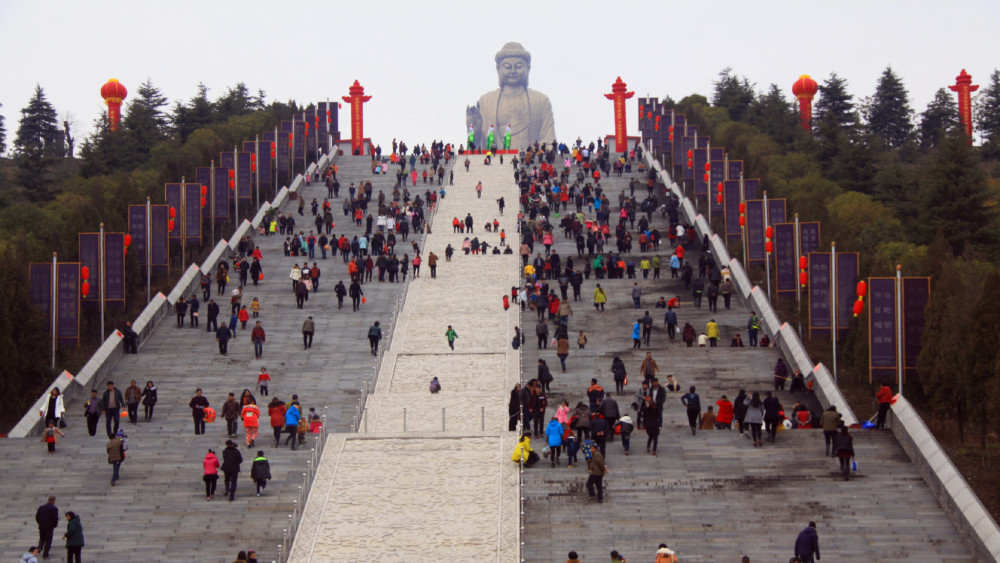 中原大佛,东林大佛,门票,寺庙,佛教,佛像