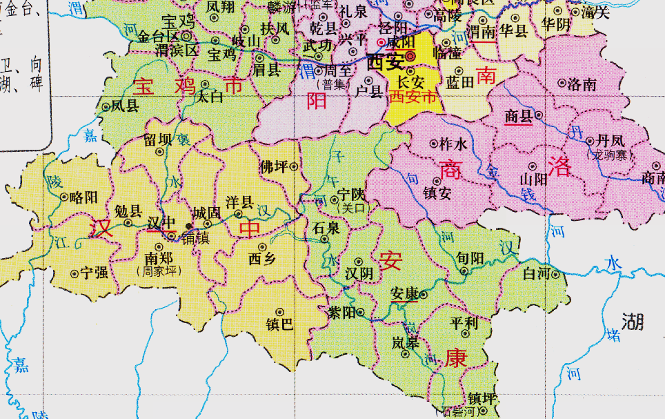 汉中府总计下辖9个县,为何从四川省,被划入了陕西省?