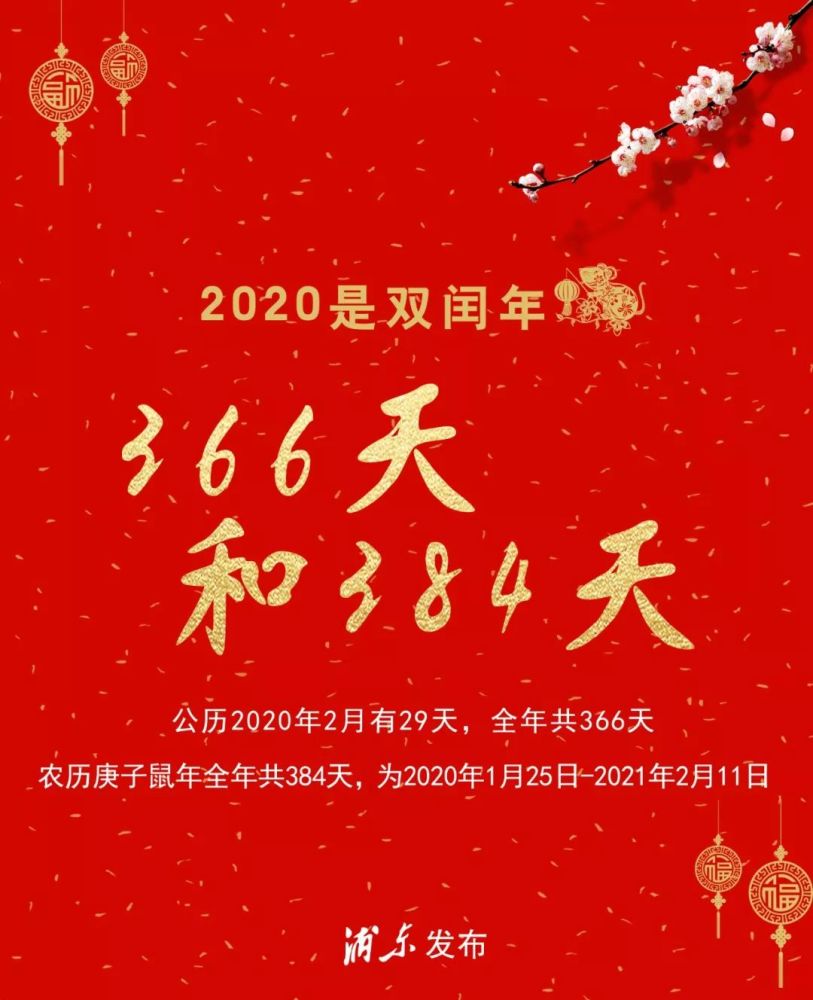 有个"闰四月", 全年共384天,为2020年1月25日-2021年2月11日