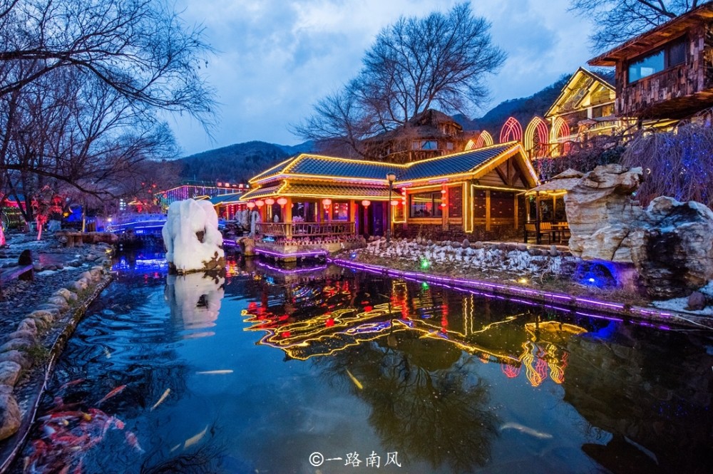 辽宁,夜景,本溪,本溪水洞,旅游胜地