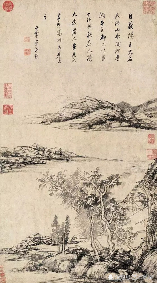 明代华亭画派代表人董其昌精品山水画