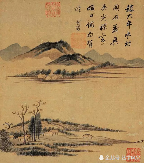 明代华亭画派代表人董其昌精品山水画