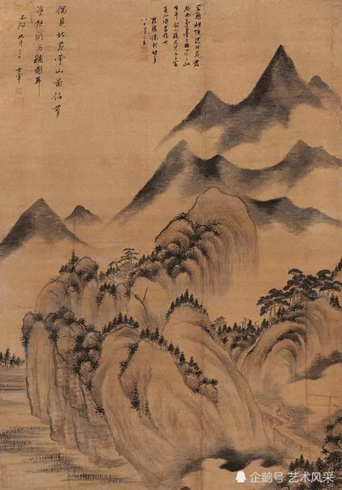 明代华亭画派代表人董其昌精品山水画