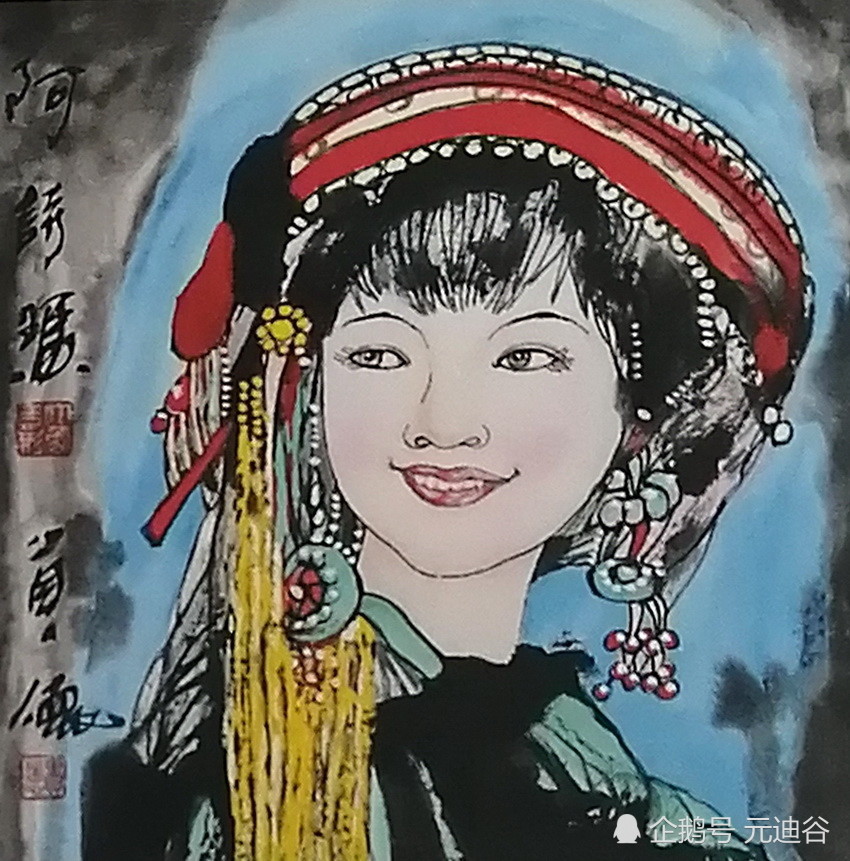 道心静似山藏玉,香案承书望若仙:国画人物艺术作品