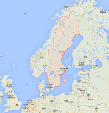 skandinavian niemimaa),位于欧洲西北角,其濒临波罗的海,挪威海及