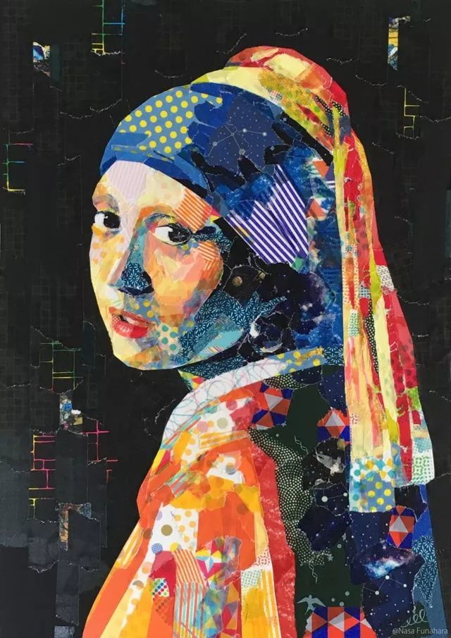 手撕的世界名画,女大学生用彩色胶带拼贴出蒙娜丽莎,最后的晚餐
