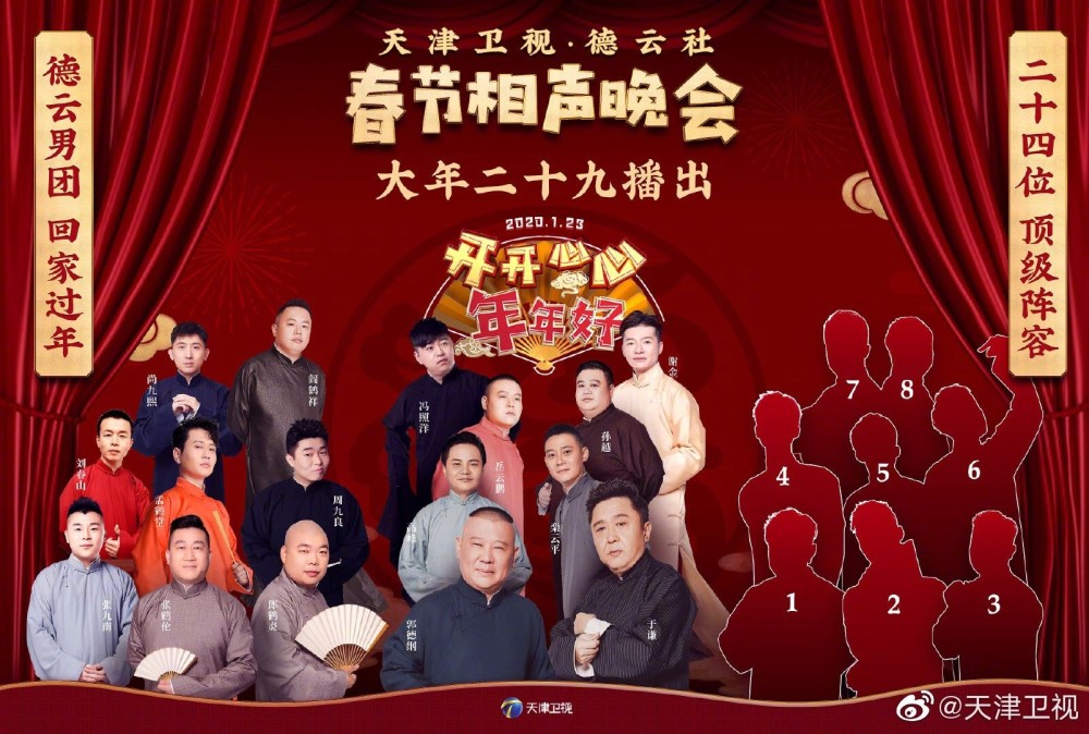 德云社相声春晚天津开录,张鹤伦秦霄贤王九龙尚九熙等