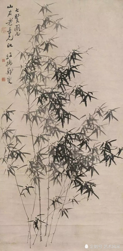 清代著名书画名家郑板桥画的竹子以书入画,苍劲有力,飘逸潇洒