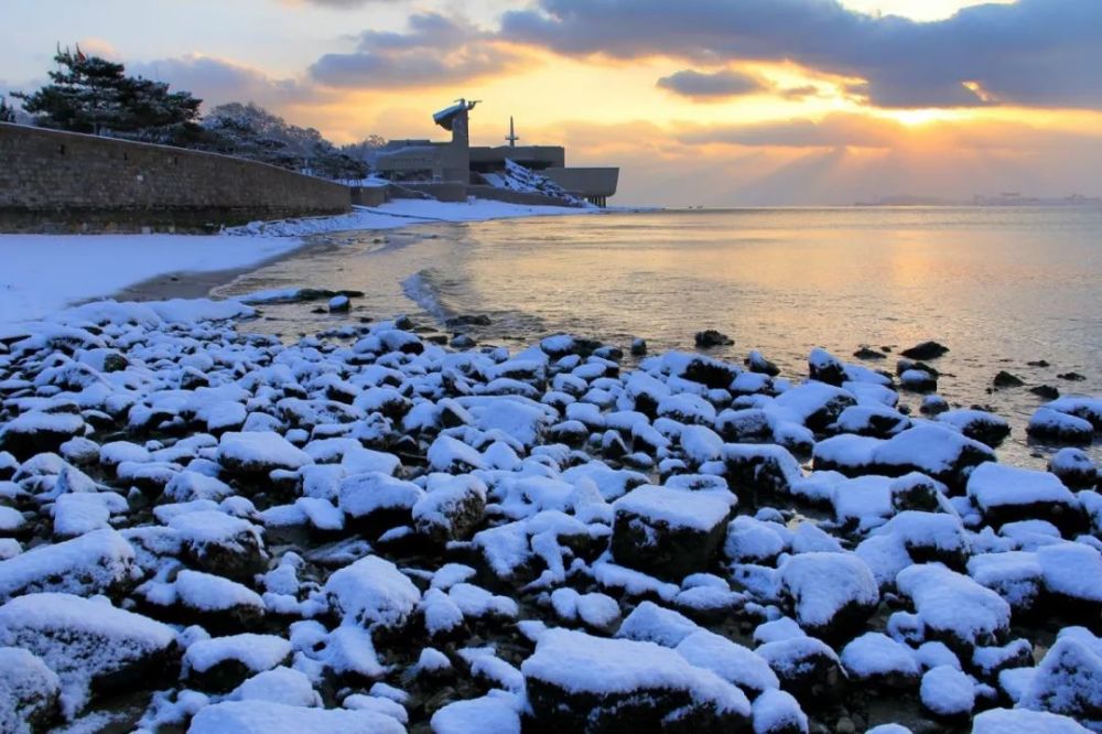 雪落威海惊艳了整个冬天