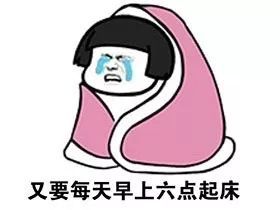 又要每天早上六点起床