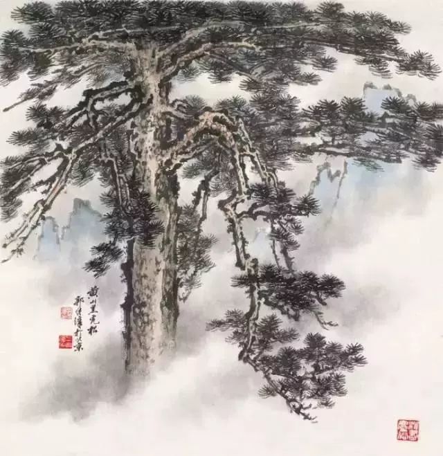 名家画松100幅作品欣赏,真开眼