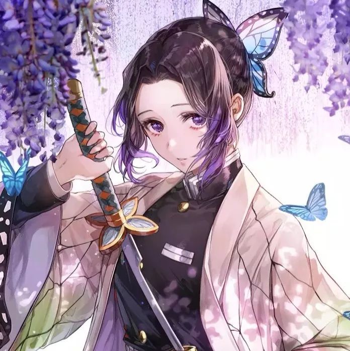 《鬼灭之刃》蝴蝶忍唯美动漫头像,快收藏!
