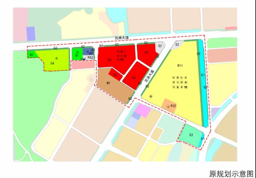 花都4宗地块控规调整,新增居住用地,学校,绿廊