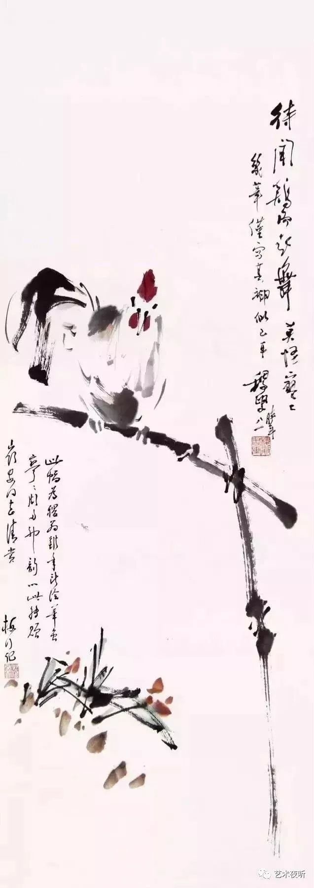 大写意花鸟画,寥寥几笔,神韵自在!