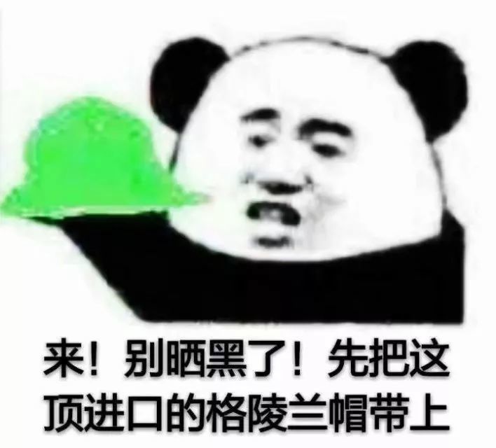 绿帽熊猫头表情包