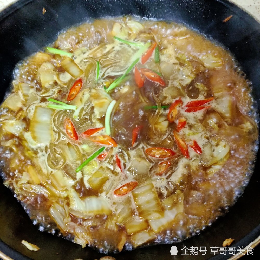 猪肉炖粉条,五花肉,白菜,家常菜,美食