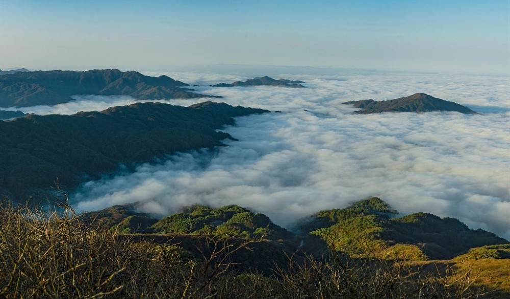 贵州黔东南:雷公山现云海美景