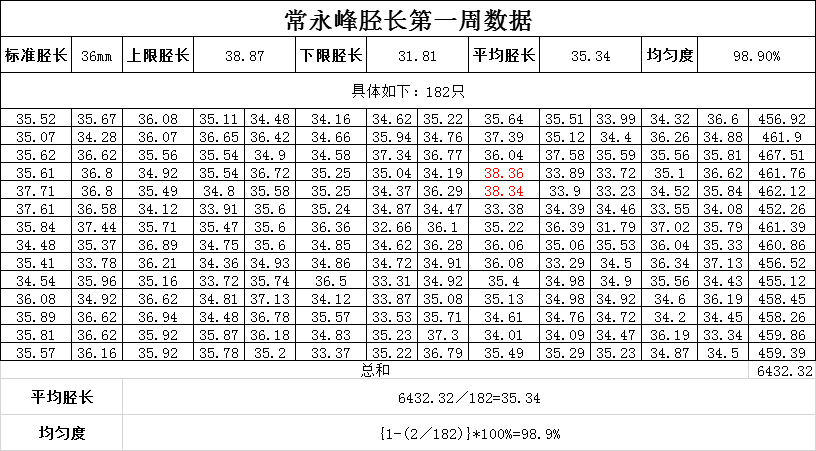 (永峰养殖场内) 雏鸡真实测量数据: 10月11日,永峰养殖场内的32500只