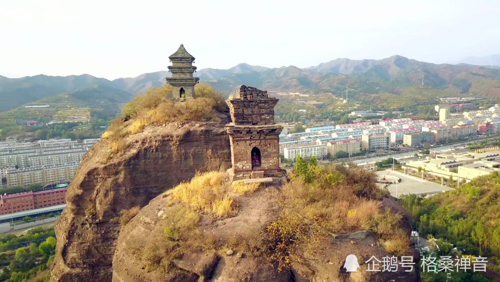 河北承德双塔山风景区,航拍自然奇特的风景游览区,饱眼山川